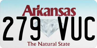 AR license plate 279VUC