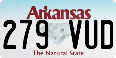 AR license plate 279VUD