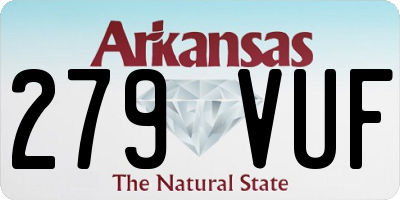 AR license plate 279VUF
