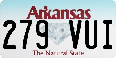 AR license plate 279VUI