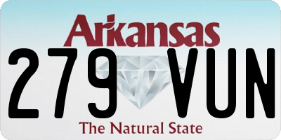 AR license plate 279VUN