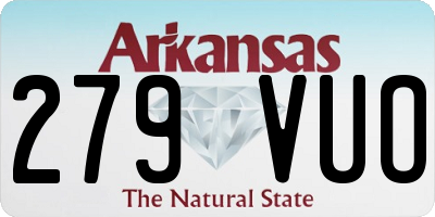 AR license plate 279VUO