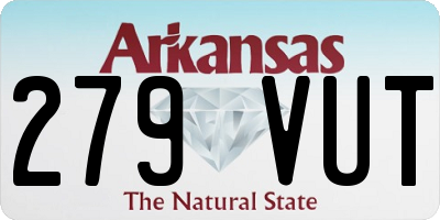 AR license plate 279VUT
