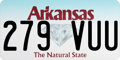 AR license plate 279VUU