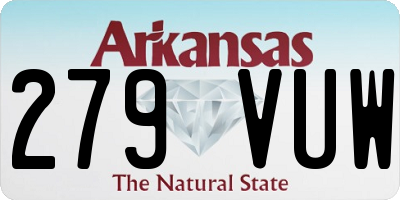 AR license plate 279VUW