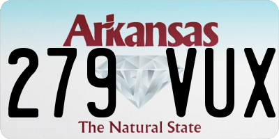AR license plate 279VUX