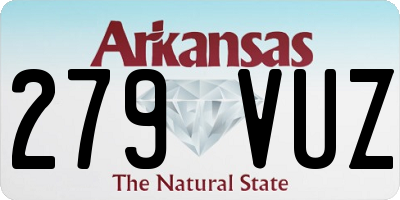 AR license plate 279VUZ
