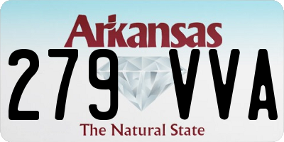 AR license plate 279VVA