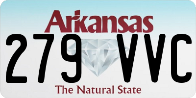 AR license plate 279VVC