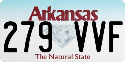 AR license plate 279VVF