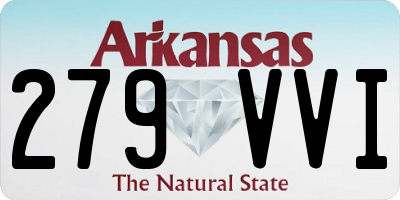 AR license plate 279VVI
