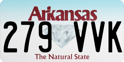 AR license plate 279VVK