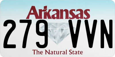 AR license plate 279VVN