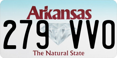 AR license plate 279VVO