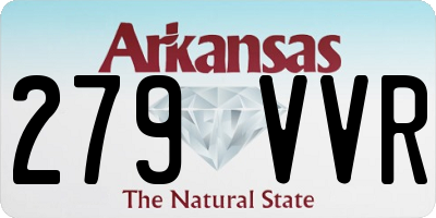AR license plate 279VVR