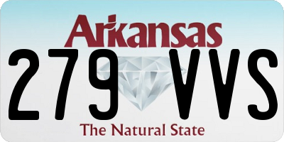 AR license plate 279VVS