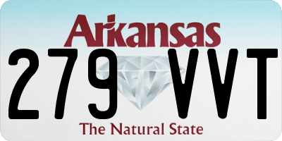 AR license plate 279VVT