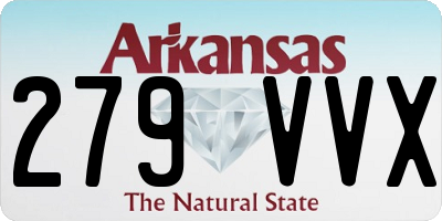 AR license plate 279VVX