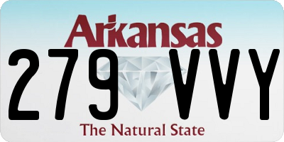 AR license plate 279VVY