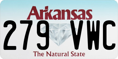 AR license plate 279VWC