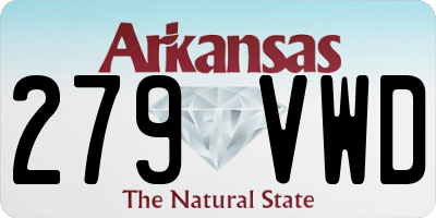 AR license plate 279VWD