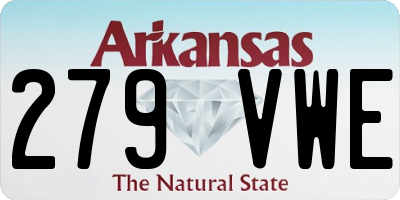 AR license plate 279VWE