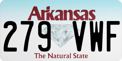 AR license plate 279VWF