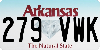 AR license plate 279VWK