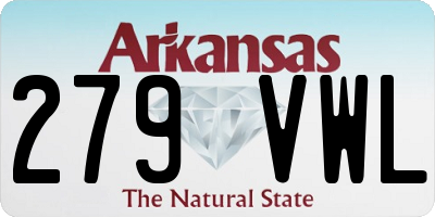 AR license plate 279VWL