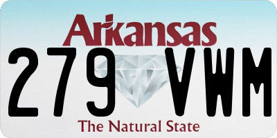 AR license plate 279VWM