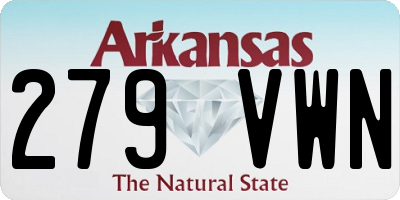 AR license plate 279VWN