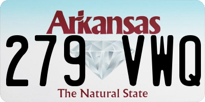 AR license plate 279VWQ