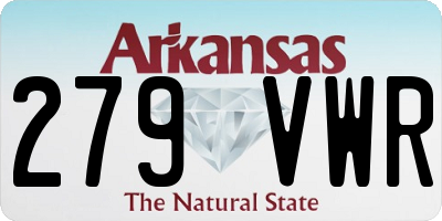 AR license plate 279VWR