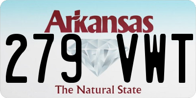 AR license plate 279VWT
