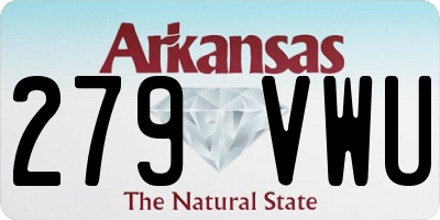 AR license plate 279VWU