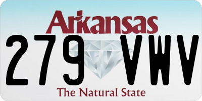 AR license plate 279VWV