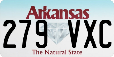 AR license plate 279VXC