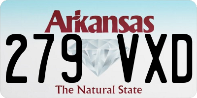 AR license plate 279VXD