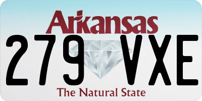 AR license plate 279VXE