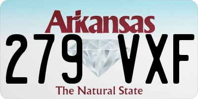 AR license plate 279VXF