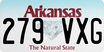 AR license plate 279VXG