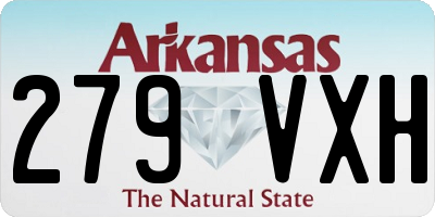 AR license plate 279VXH