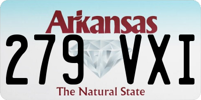 AR license plate 279VXI
