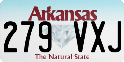 AR license plate 279VXJ