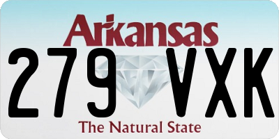 AR license plate 279VXK