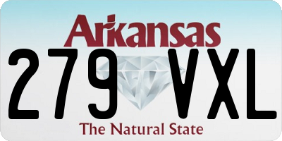 AR license plate 279VXL