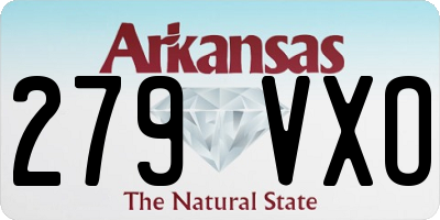 AR license plate 279VXO