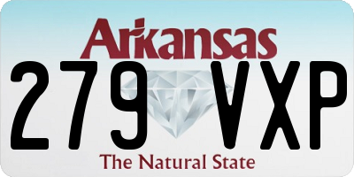 AR license plate 279VXP