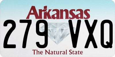 AR license plate 279VXQ