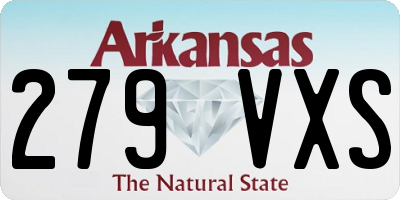 AR license plate 279VXS